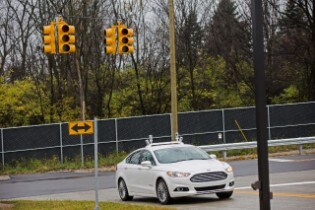Fusion Hybrid Research Vehicle at Mcity